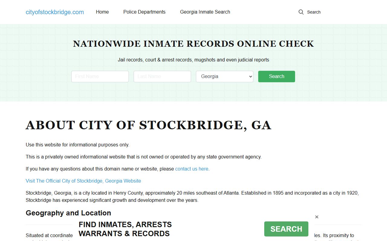 Statesboro Traffic Ticket Records reference image 1