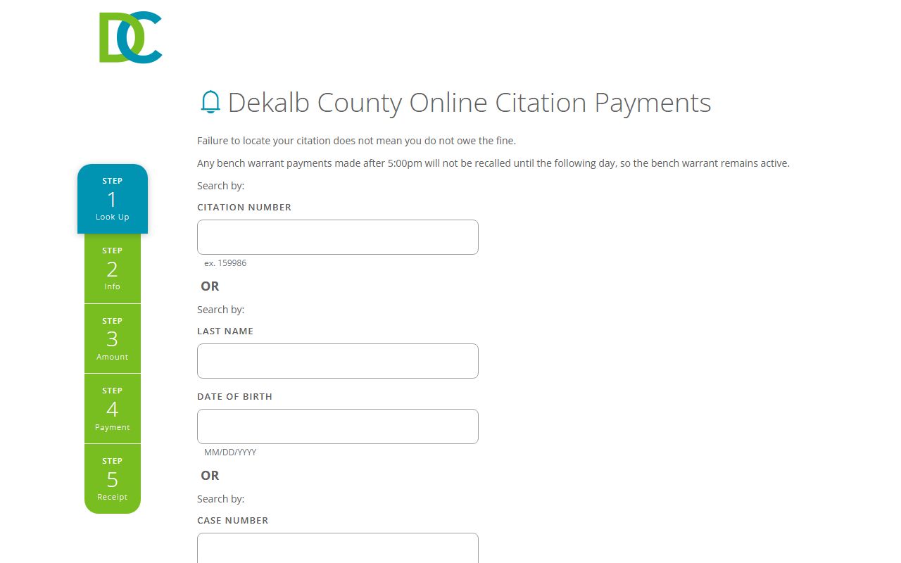 Dekalb County Traffic Ticket Records reference image 2