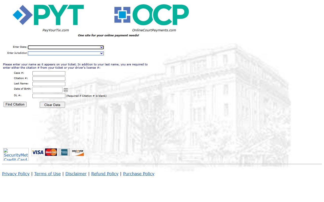 Hall County Traffic Ticket Records reference image 2