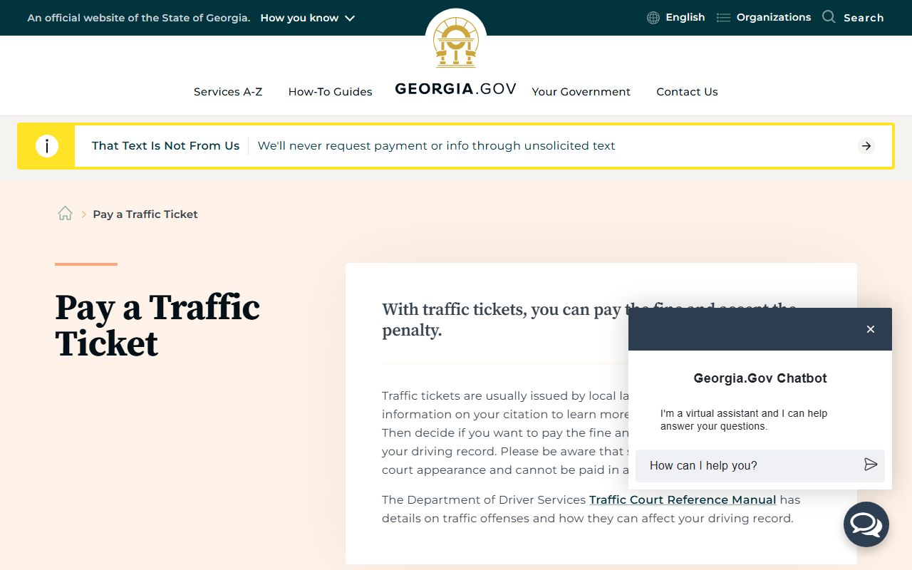 Georgia Traffic Ticket Records reference image 3